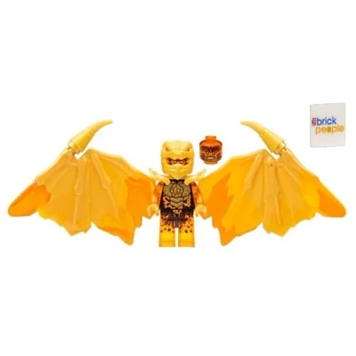 Imagen de LEGO Ninjago Crystalized: Cole Golden Dragon Minifig con espada de cristal