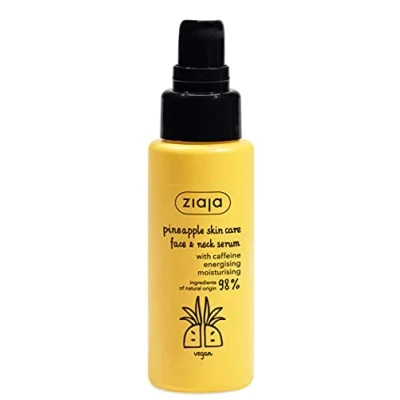 Imagen de Ziaja Piña Serum Con Cafeína Para Rostro Y Cuello, color Blanco, 50 ml