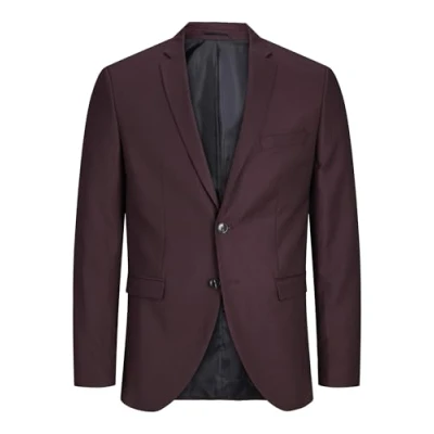 Imagen de Jack &amp; Jones Klassischer Chaqueta de traje, Hombre, Talla: 54, Winetasting