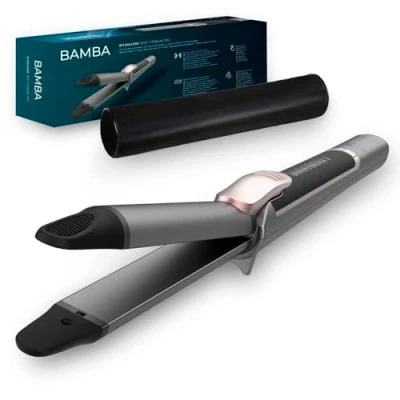 Imagen de Plancha de pelo Cecotec Bamba RitualCare 1000 Titanium 2in1, 140ºC y 200ºC, 28 mm, Gris