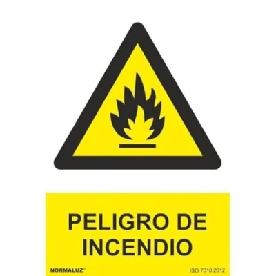 Imagen de Señalización con tintas UV Peligro de Incendio SEKURECO