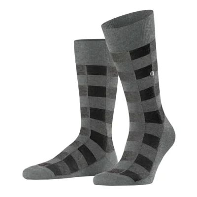 Imagen de Burlington Buffalo Check M SO lana estampado 1 par, Calcetines Hombre, Gris (Dark Grey 3070), 40 46