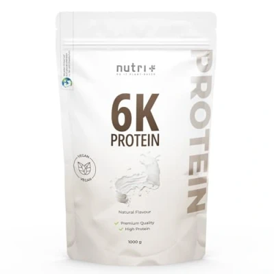 Imagen de nutri+ Vegan Protein Powder 6K Neutral a base de vegetales en polvo 1kg 6 ingredientes proteicos con aislado proteína guisante
