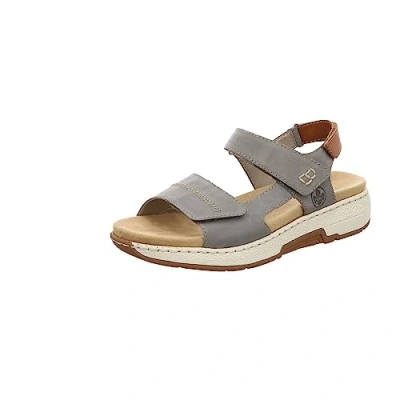 Imagen de Rieker V8164, Sandalia Mujer, Azul, 39 EU