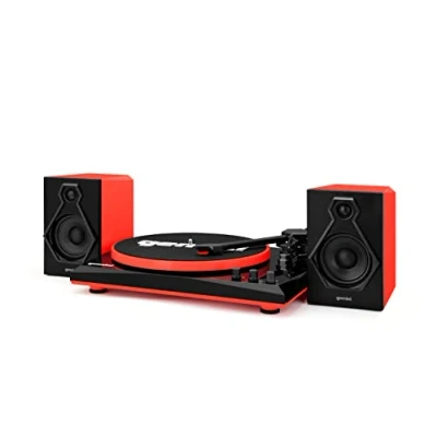 Imagen de Gemini TT 900 Red Tocadiscos con Sistema de Sonido Bluetooth Completo