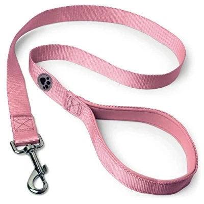 Imagen de iGadgitz Home U7157 Guinzaglio per Cani Imbottito, Cane con Maniglia Imbottita Rosa 100cm (1m)