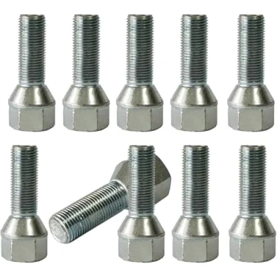 Imagen de TRACER 10 tornillos de rueda, M16 x 1,5, 40 mm, HEX24, compatibles con Peugeot, FIAT, Citroen