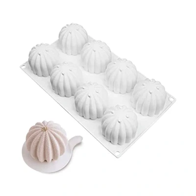 Imagen de molde de pastel mousse silicona, vela jabón chocolate DIY para postre hornear, 8 agujeros cactus