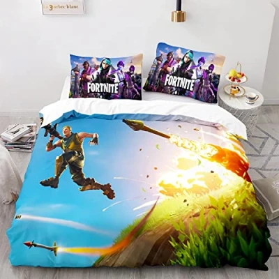 Imagen de AcaimE Funda Edredon Gaming Gamer Game Player 200X200Cm Nordica 135 Poliéster Viene con 2 Fundas De Almohada 40X75Cm. Antiarrugas Sin Hierro