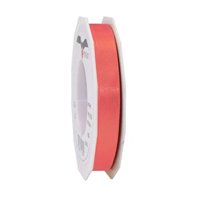 Imagen de C.E. Pattberg Cinta de Regalo Satinada (Rosa) Coral Vivo, 27 Yardas para Envolver Regalos, 1,5 cm Ancho, decoración y Manualidades, Decorativa Cada ocasión