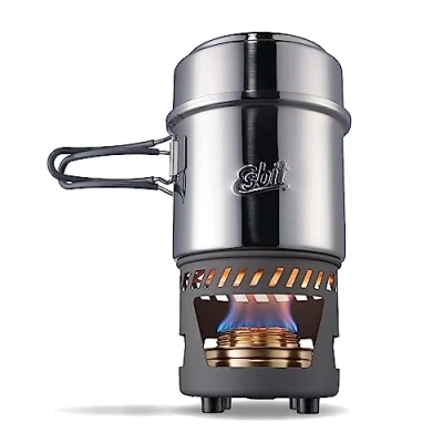 Imagen de Esbit Stainless Steel Cookset + Burner Camp kitchen