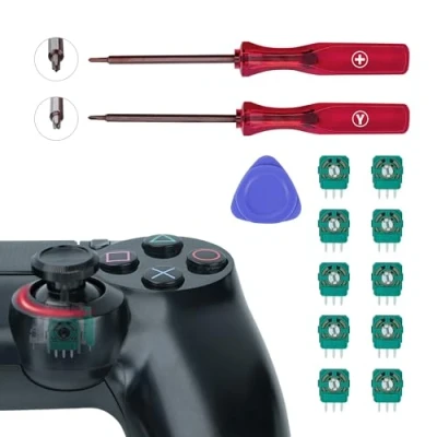 Imagen de Mcbazel Repuesto de Sensor Potenciómetro para Mando PS3/PS4, 10 Piezas Módulo Palanca Control Resistencia Joystick Analógico Mandos PS3/PS4