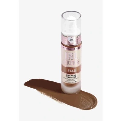 Imagen de Makeup Revolution, IRL Filter Longwear Foundation, Medium to Full Coverage, F13.5, 23ml
