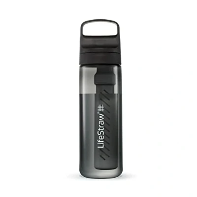 Imagen de LifeStraw Go Series Botella con filtro de agua. Filtra bacterias, parasitos y microplasticos. 650 ml