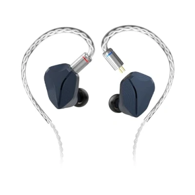 Imagen de HIDIZS MP145 Monitores intraurales HiFi con controlador magnético plano ultra ancho de 14,5 mm, auriculares diseño ergonómico, desmontables 2 pines (azul, 4,4 mm)