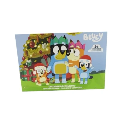Imagen de CYP Brands Bluey Calendario de adviento, con sorpresas, Navidad, Regalos, Mutlicolor, Producto Oficial
