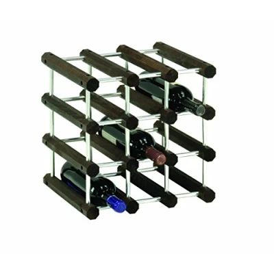 Imagen de Foppapedretti Il Cantiniere Botellero, Madera, Aluminio, Wengè