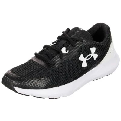 Imagen de Under Armour Ua Surge 3, Zapatillas para correr Hombre, Black White White, 40 EU