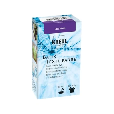 Imagen de KREUL 98528 Colorante Lady Violet, 70 g, Color en Polvo para Batik y teñido de Textiles, Purple, Standard