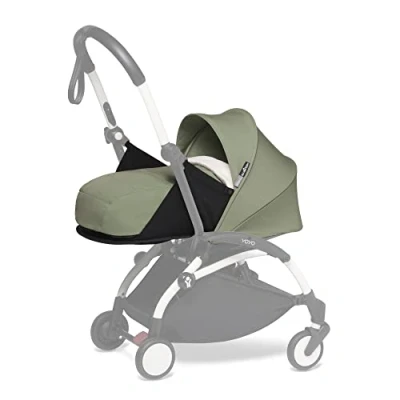 Imagen de Babyzen YOYO Pack recién Nacido 0+, Olive Incluye el colchón, Capota, Soporte para la Cabeza y cubrecapazo Requiere chasis YOYO2 (se Vende por Separado)