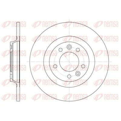 Imagen de REMSA 6690.00 Disco de freno Eje trasero 289,8, 289,8 12 5 macizo PEUGEOT: 407 Berlina, 508 I SW, CITROËN: C5 3, III Familiar