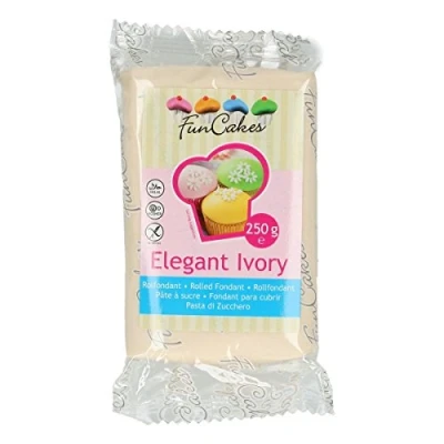 Imagen de FunCakes Elegant marfil Fondant enrollable (6 unidades de 250 g), color