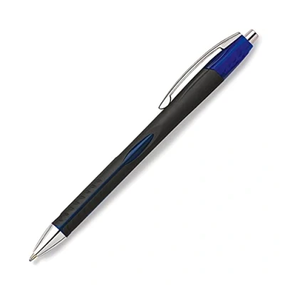 Imagen de Plus Office Bolígrafos AeroGrip Pack de 12 Retráctil, Tinta ultra Suave, Óptimo para uso oficina, casa y escolar, Color Azul Trazo 0,7 mm (12 Azules)