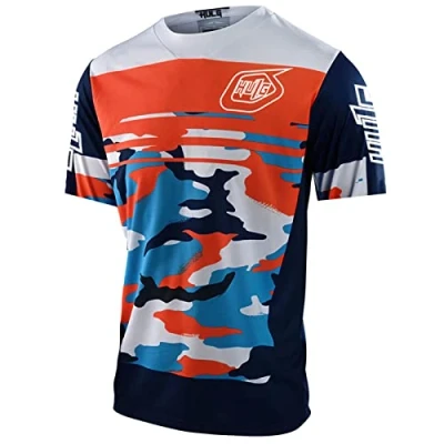 Imagen de Maillot Ciclismo Hombre Verano Bicicleta Montaña Bike MTB Camiseta con Mangas Cortas para De Carretera/Multideporte/Fitness (L,Style 2)