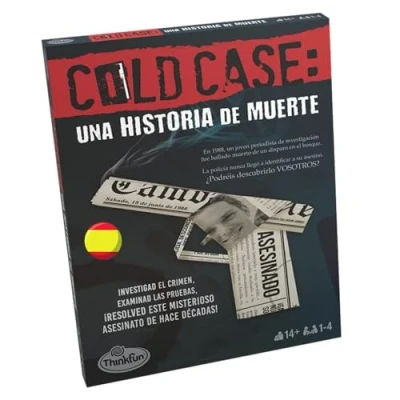 Imagen de ThinkFun Cold Case 1: Juegos de Mesa Adulto, Escape Room, Casos Policiales Resolver Juegos, Caja Misteriosa, Asesinato para Principiantes, 14 años o más, Versión Español