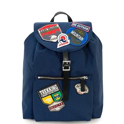 Imagen de Invicta Mochila, ALPINO PATCH HERITAGE Mochila Casual, Unisex, Para la oficina, viajes de un día y desplazamientos, escuela, el deporte tiempo libre, Diseño Italiano, beige
