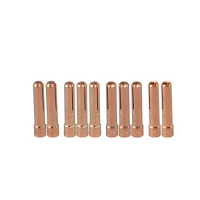 Imagen de RIVERWELD TIG Stubby Collet 10N23S (orificio de 1,6 mm) para antorcha soldadura PTA DB SR WP 17 18 26 TIG, 10 unidades