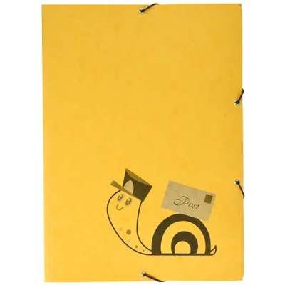 Imagen de RNKVERLAG 4658 Carpeta postal &quot;Schneckenpost&quot; 240 x 330 mm, DIN A4, con cierre de goma, 1 unidad
