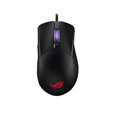 Imagen de ASUS ROG Gladius III Wired Gaming Mouse, 19K Optical Sensor, 19,000 DPI, 6 Programmable Buttons, RGB Lighting, Switch Socket Design, Swappable Switches, Ergonomic, Black