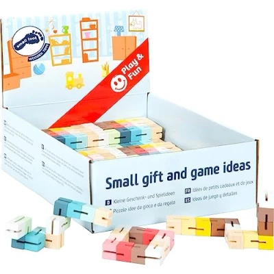 Imagen de Small Foot Display Puzzle mágica de Madera, Set 24 Serpientes Flexibles para niños, Desde los 36 Meses, 12345 Toys, Multicolor,