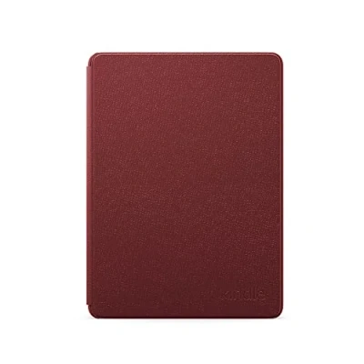 Imagen de Funda de piel para Amazon Kindle Paperwhite Compatible con el 11.ª generación (modelo 2021), Diseño fino y ligero Burdeos