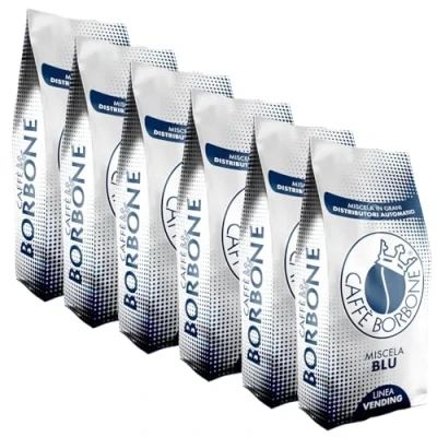 Imagen de Granos de Café Mezcla AZUL Caffè Borbone 1 kg x 6