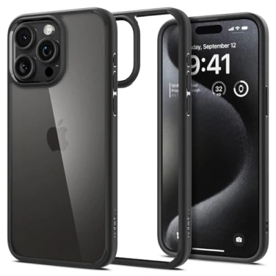 Imagen de Spigen Ultra Hybrid TPU Back Cover Negro Apple iPhone 15 Pro Max