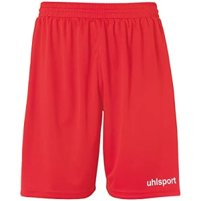 Imagen de Uhlsport Performance Shorts Pantalones Cortos Deportivos, para Hombres, Deporte, Fútbol, Fitness, Senderismo, Ciclismo, Running, 100% Poliéster Reciclado, Tamaño 164, Rojo/Blanco