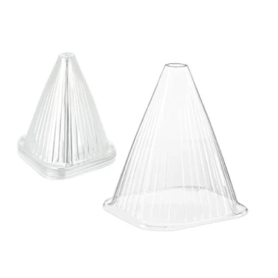 Imagen de Relaxdays Sombrero para Plantas Pack 24 Mini Invernaderos, Campanas Protectoras contra Caracoles y Heladas, 22 x 19 cm, PVC, Transparente