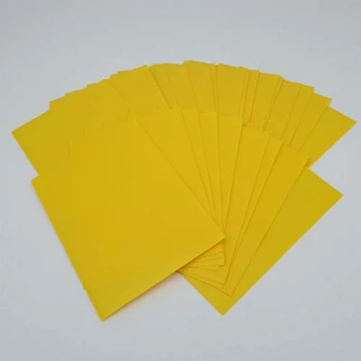 Imagen de docsmagic.de 100 Mat Yellow Card Sleeves Standard Size 66 x 91 Jaune Pochettes PKM MTG