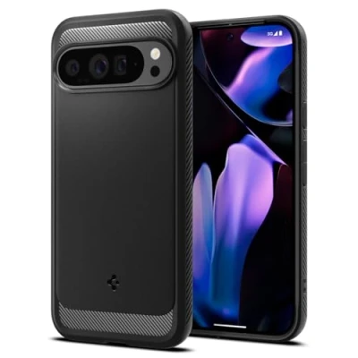 Imagen de Spigen Rugged Armor TPU Back Cover Negro Google Pixel 9 Pro XL