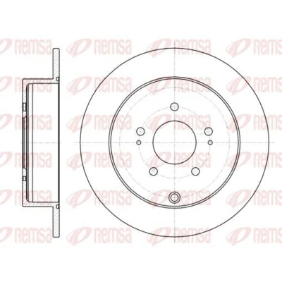 Imagen de REMSA 61098.00 Disco de freno Eje trasero 302, 302 10 5 macizo MITSUBISHI: Lancer 8 Limousine, 8, Outlander 2 SUV, PEUGEOT: 4007, 4008 SUV