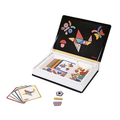 Imagen de Janod Magneti&#039;Book Moduloform Juego Educativo Magnético de 43 Piezas Desarrolla la Motricidad Fina y Imaginación A partir 3 Años, J02720