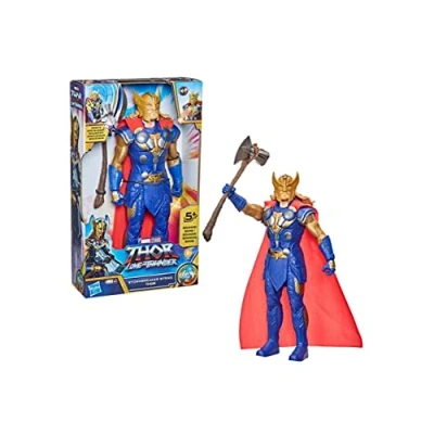 Imagen de Marvel Studios&#039; Thor: Love and Thunder Stormbreaker Strike Thor, figura de acción electrónica a escala 12 pulgadas, juguetes para niños partir 4 años