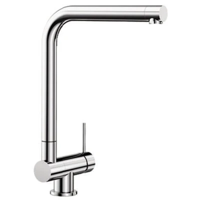 Imagen de Blanco 521545 Grifo de fregadero cocina que se monta debajo la ventana con caño fijo Laressa F palanca cromada en el lado derecho 521545, Umklappbare Hochdruckarmatur