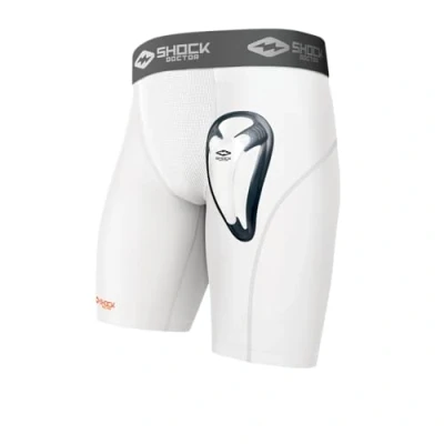 Imagen de Shock Doctor Core Compression BioFlex Cup Pantalones Cortos para Atletismo, Hombre, Blanco, S