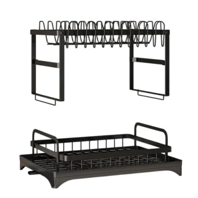 Imagen de Well Home Escurreplatos de Tres Niveles color Negro