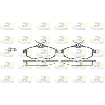 Imagen de ROADHOUSE 2881.00 Juego de pastillas freno Eje delantero con tornillos accesorios, muelle CITROËN: C2 Hatchback, C3 I II