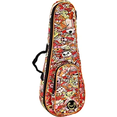 Imagen de ORTEGA KUB VP SO Estuche para Ukeleles Soprano con Correas de hombro Voodoo Puppet