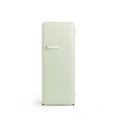 Imagen de CREATE / RETRO FRIDGE 150 MARBLE/Frigorífico verde pastel maneta mármol con congelador 281L 102W, bajo consumo, 150cm, 3 estantes, regulador temperatura, botellero, 60x60x150cm